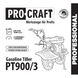 Бензиновий мотоблок Procraft PT900/3 4х тактний двигун 4,8 кВт 212 см&sup3; Ширина обробки до 900 мм PT900/3 фото 4