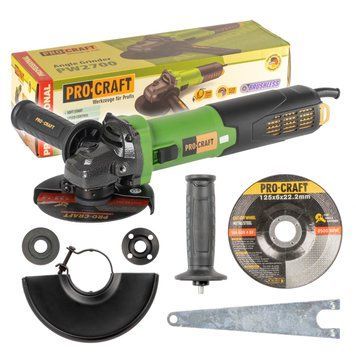 Кутошліфувальна машина безщіткова Procraft PW2700 125 мм PW2700  фото