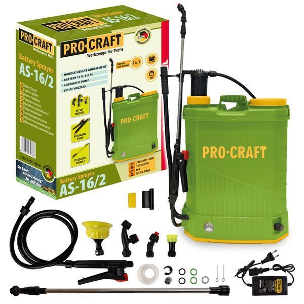Аккумуляторный опрыскиватель Procraft AS-16/2 AS-16/2 фото