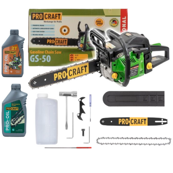 Бензопила ProCraft GS-50 5.57 л.с. (52 см&sup3;) шина/цепь 40см GS50 фото