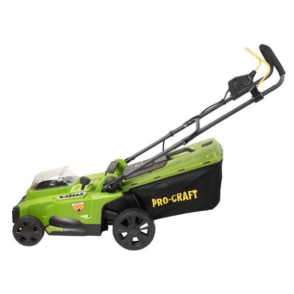 Акумуляторна газонокосарка Procraft PLM20bb, 20V, ширина 370 мм, висота 25&ndash;75 мм, травозбірник 35 л, без АКБ та ЗП PLM20bb фото