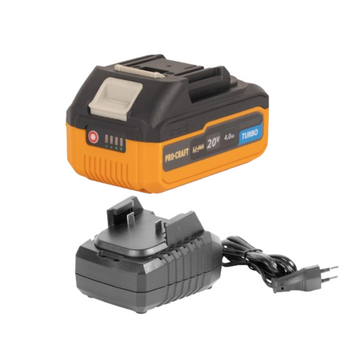 Набор аккумуляторов Procraft Battery20/4 Turbo ( 4Ач, 20 В) зарядное устройство Procraft Charger20/1 (1 А) Akb4_1_20/1 фото