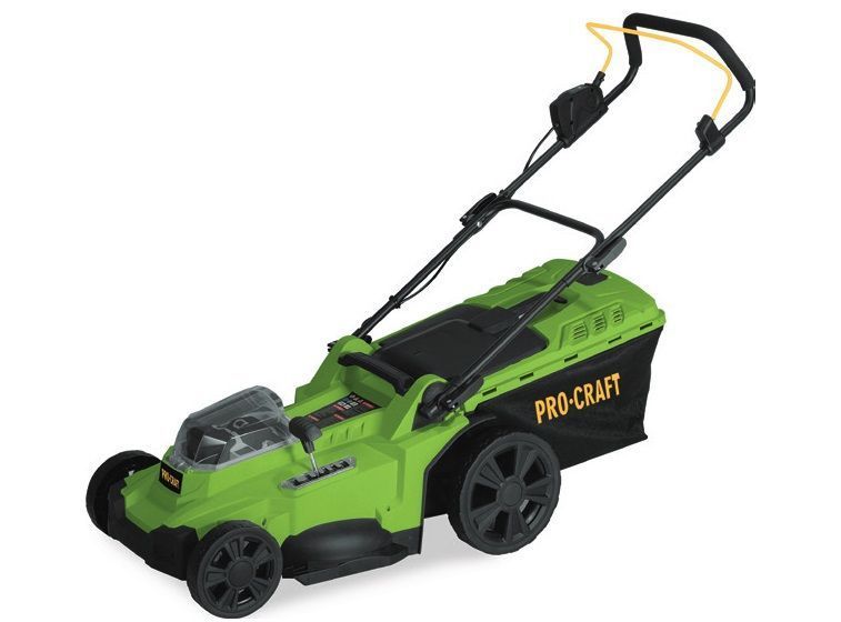 Акумуляторна газонокосарка Procraft PLM22bb, 20V, ширина 430 мм, висота 25&ndash;75 мм, травозбірник 50 л, без АКБ та ЗП PLM22bb фото