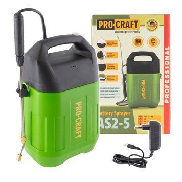 Акумуляторний обприскувач Procraft AS2-5, 5 л, 12В, 2 Аг AS2-5 фото
