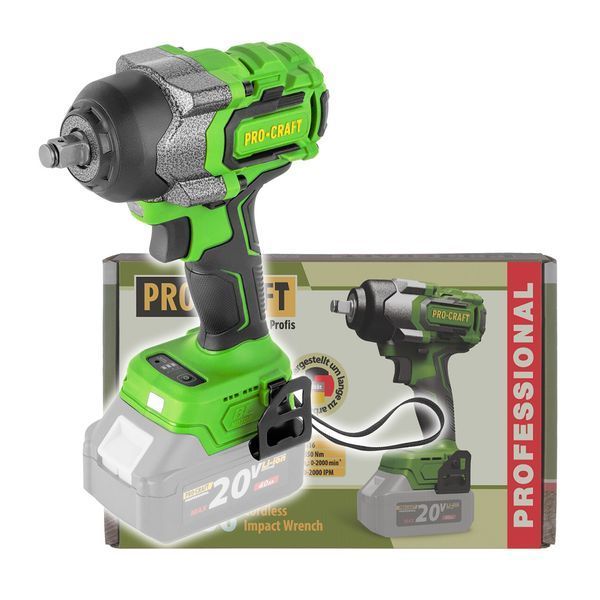 Комплект аккумуляторный гайковерт Procraft PWA36 800Нм (1 АКБ 4А&middot;час + ЗП 20/2.4) набор ударных головок Silver S11662 PWA36_1akb_4ah(Ind)_zp20/2.4_S11662 фото